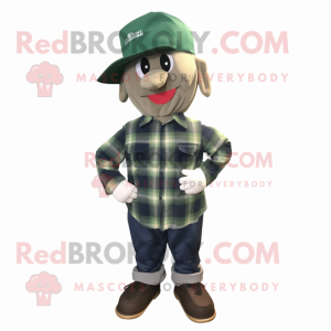 Green Navy Soldier mascotte...