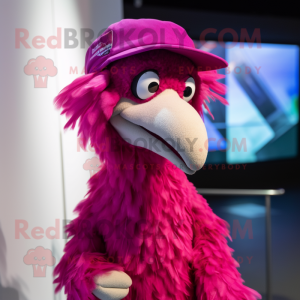 Magenta Emu mascotte...