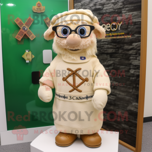 Beige Celtic Cross maskot...