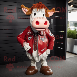 Röd Hereford Cow-...
