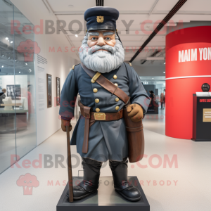 nan Civil War Soldier mascot costume character dressed with a Wrap Skirt and Caps