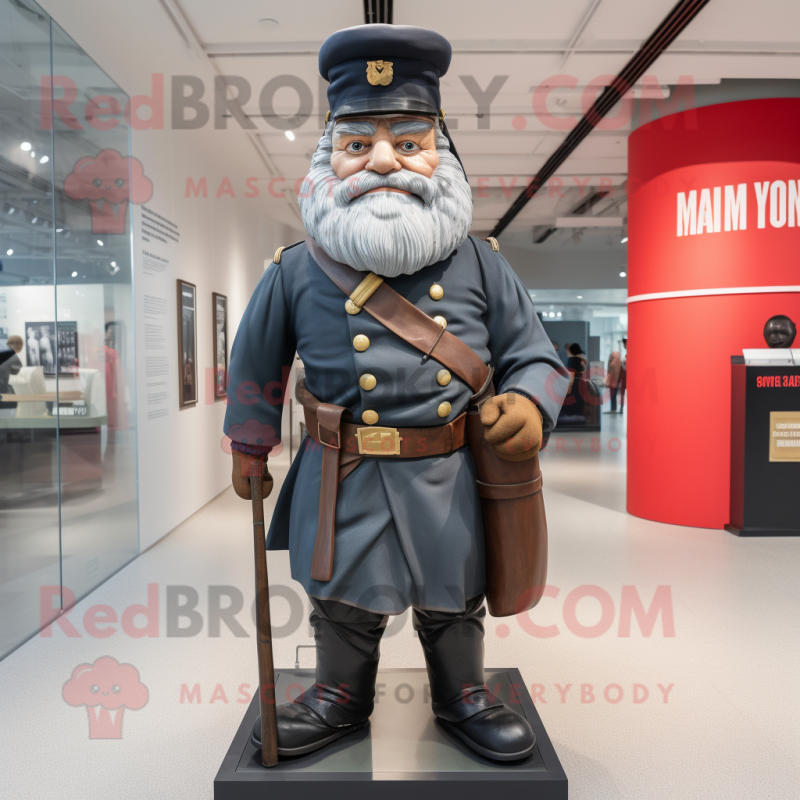 nan Civil War Soldier mascot costume character dressed with a Wrap Skirt and Caps nan Civil War Soldier mascot costume character dressed with a Wrap Skirt and Caps