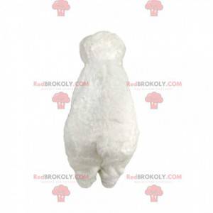 Mascotte d'ours blanc tout mignon. Costume d'ours blanc -