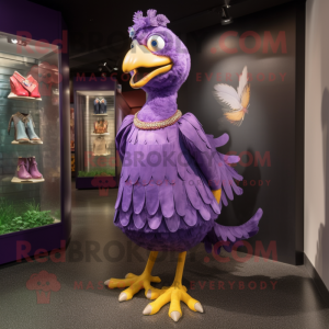 Purple Hens maskot drakt...