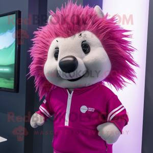 Magenta Porcupine maskot...