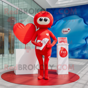 Red Love Letter maskot...