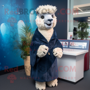 Navy Alpaca mascotte...