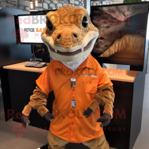 Rust Komodo Dragon mascotte...