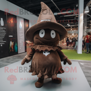 Brown Witch S Hat maskot...