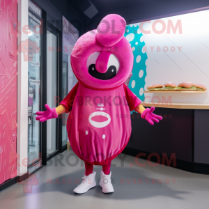 Magenta Donut maskot...