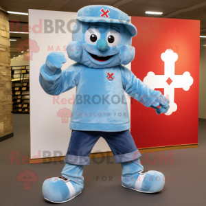 Postava maskota Sky Blue...