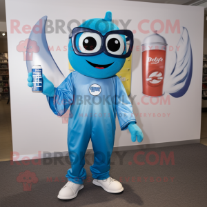 Blue Soda Can mascotte...