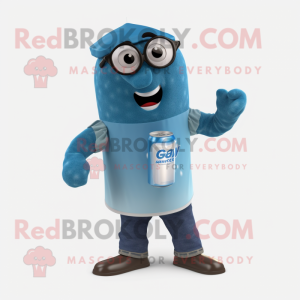 Blue Soda Can mascotte...