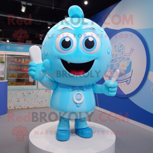 Sky Blue Ice Cream mascotte...