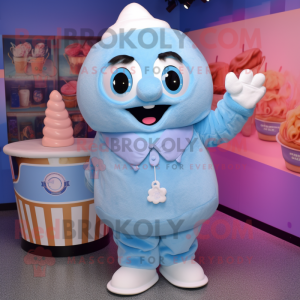 Sky Blue Ice Cream mascotte...