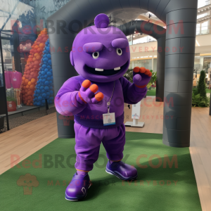 Purple Grenade mascotte...