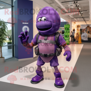 Purple Grenade mascotte...