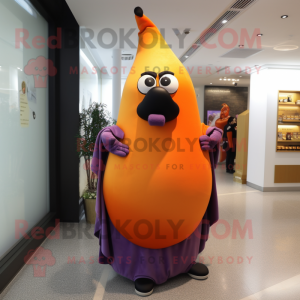 Orange Aubergine maskot...