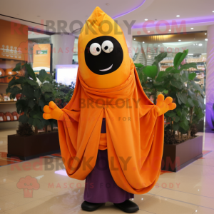 Orange Aubergine maskot...