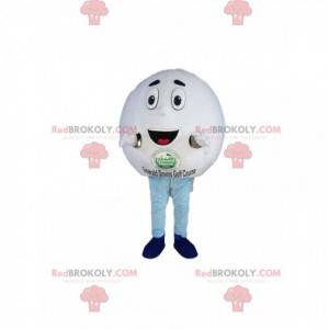 Veldig munter golfballmaskot. Golfballdrakt - Redbrokoly.com