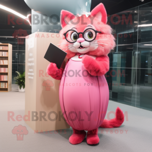 Pink Cat mascotte kostuum...