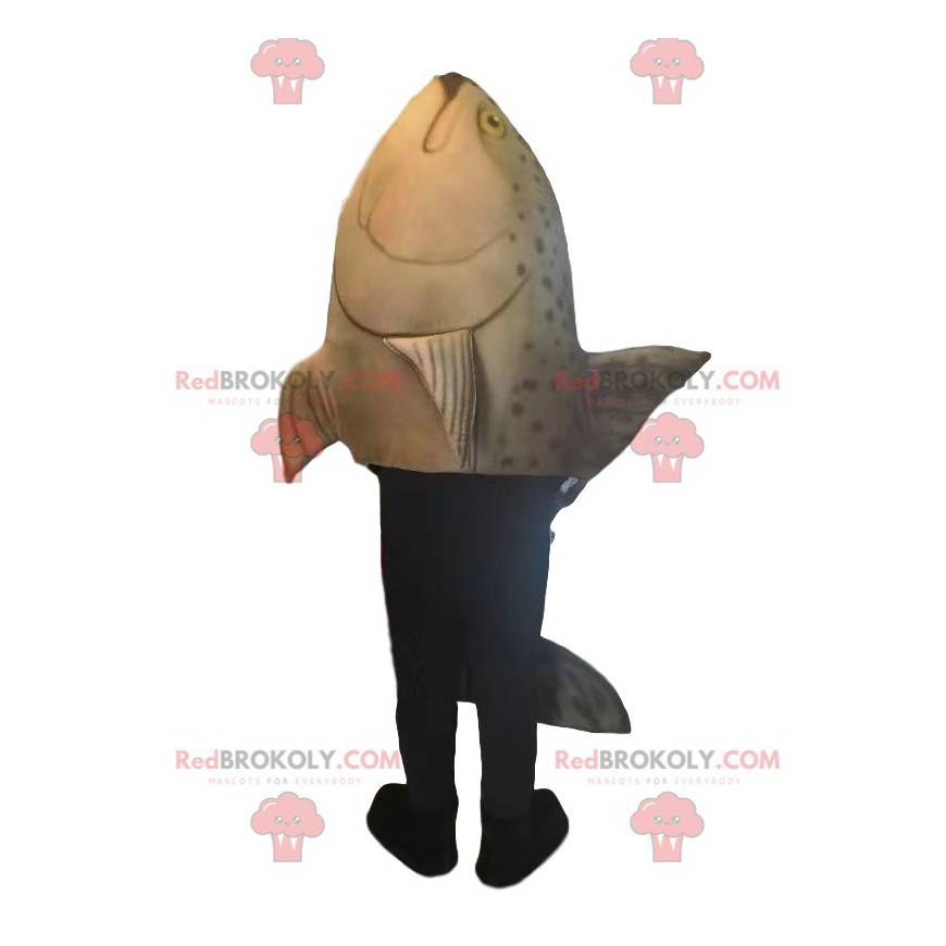 Mascot beige trout. Trout costume - Redbrokoly.com