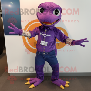 Purple Geckos mascotte...