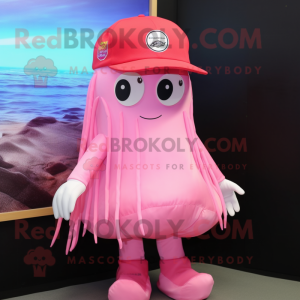 Pink Jellyfish mascotte...