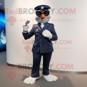 Navy Momentum maskot drakt...