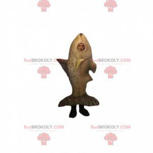 Mascot beige trout. Trout costume - Redbrokoly.com