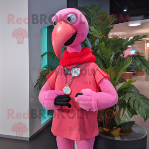 Pink Flamingo mascotte...