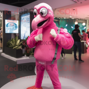 Pink Flamingo maskot...