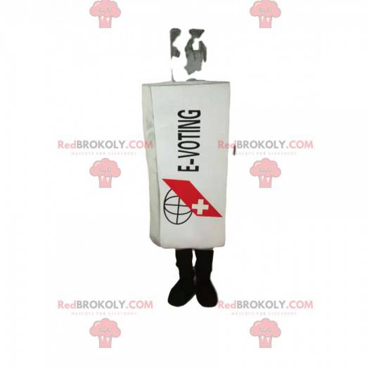Mascot white bottle of drugs. White flask suit - Redbrokoly.com