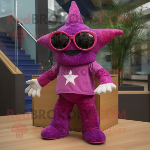 Magenta Starfish mascotte...