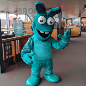 Teal Lobster mascotte...