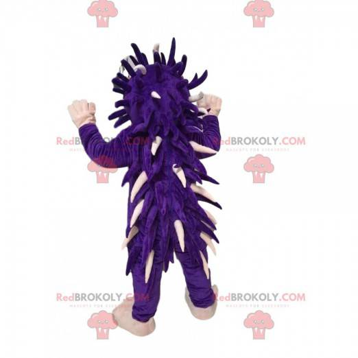 Purple and white hedgehog mascot. Hedgehog costume -