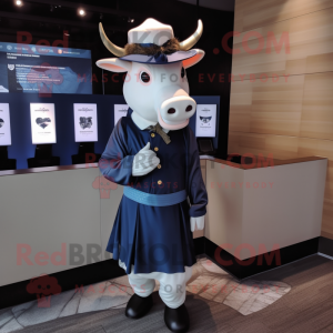 Navy Bull maskot drakt...