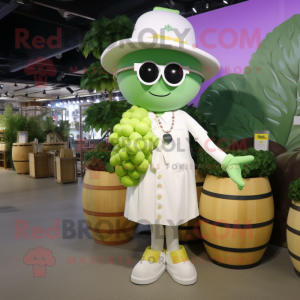 White Grape maskot kostym...