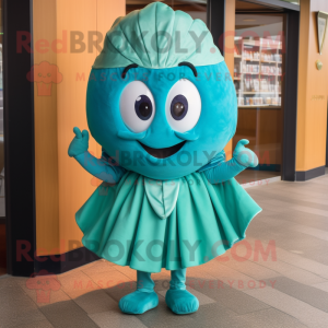 Turquoise Oyster mascotte...