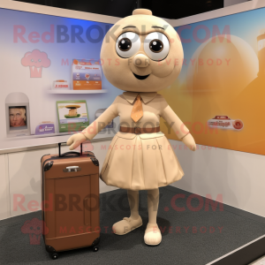 Beige abrikoos mascotte...