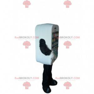 Mascote branco fofo do smartphone - Redbrokoly.com