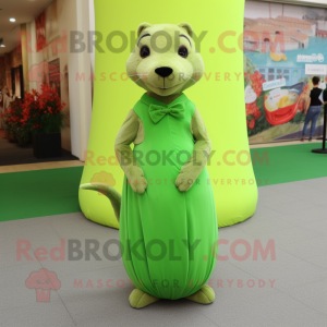 Lime Green Mongoose maskot...