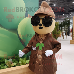 Brown Pear mascotte kostuum...