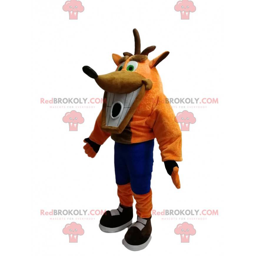 Mascot of the famous Crash Bandicoot from the video game Sega -