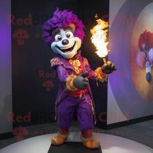 Lilla Fire Eater maskot...