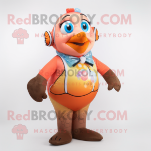 Tan Clown Fish maskot...