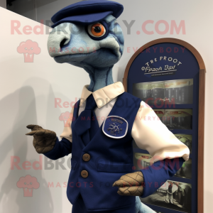 Navy Velociraptor mascotte...