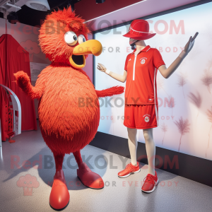 Red Ostrich mascotte...