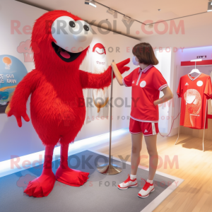 Red Ostrich mascotte...