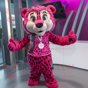 Magenta Cheetah mascotte...